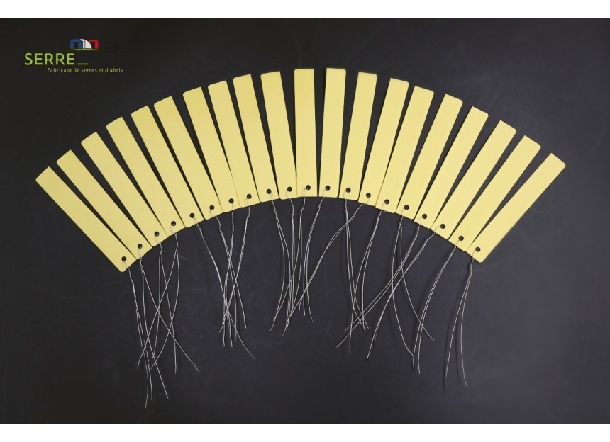 Étiquette fil galva lot de 20